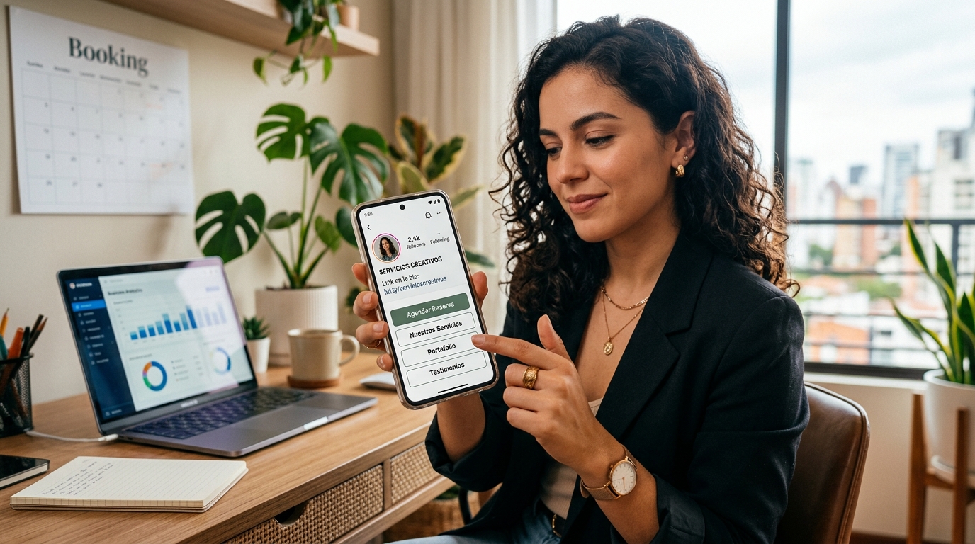 La mejor herramienta de link en la bio para Instagram: Guía estratégica para maximizar reservas de servicios