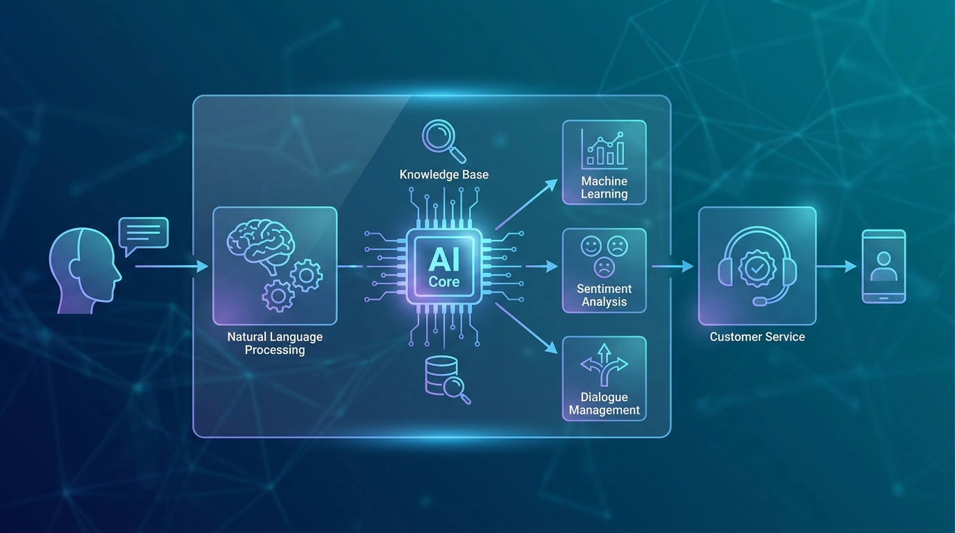 Anatomía de la atención al cliente con chatbot de IA