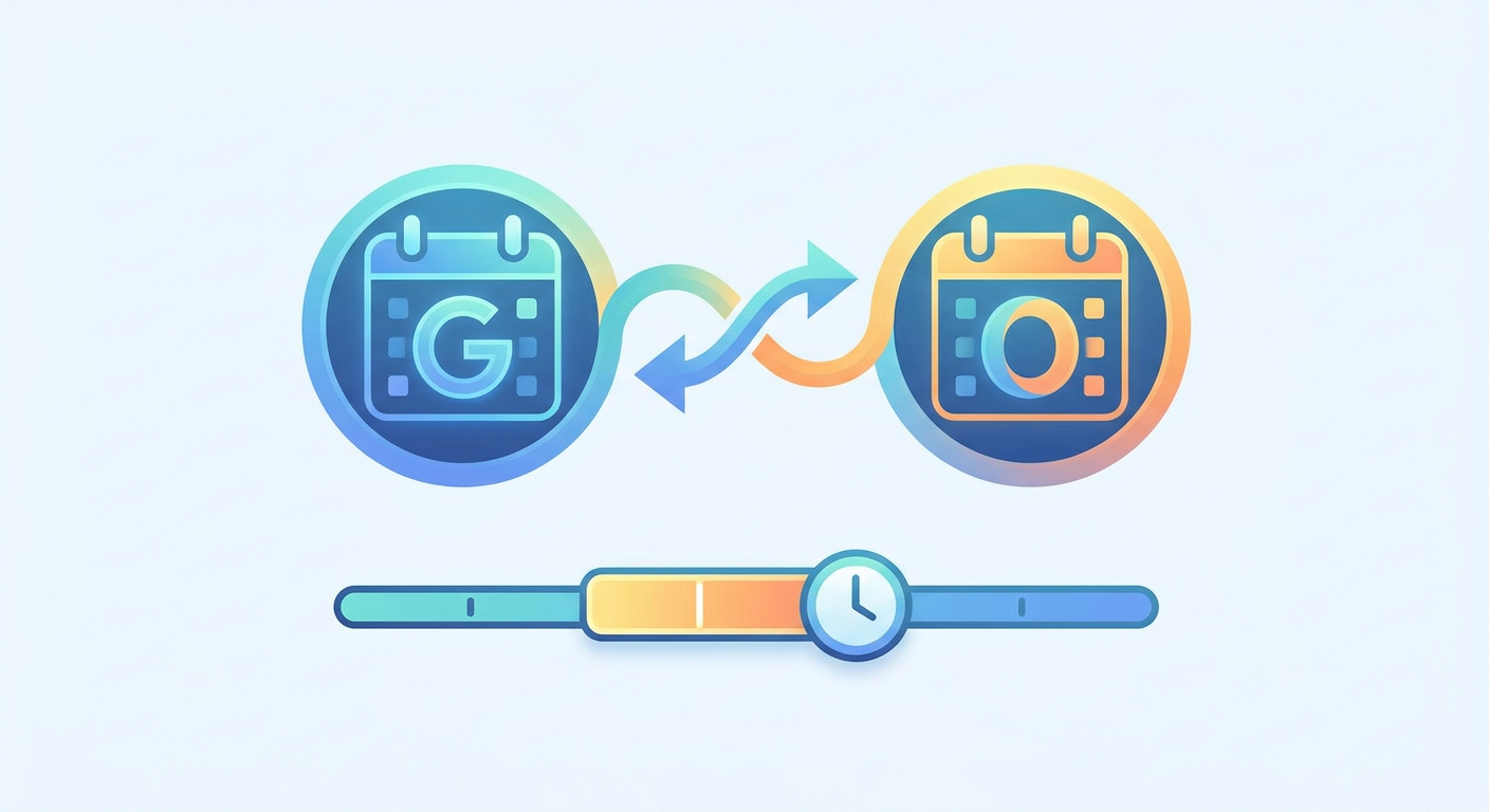Section illustration: Step 2: Implementing Google Calendar / Outlook Two-Way Sync — availability window configuration