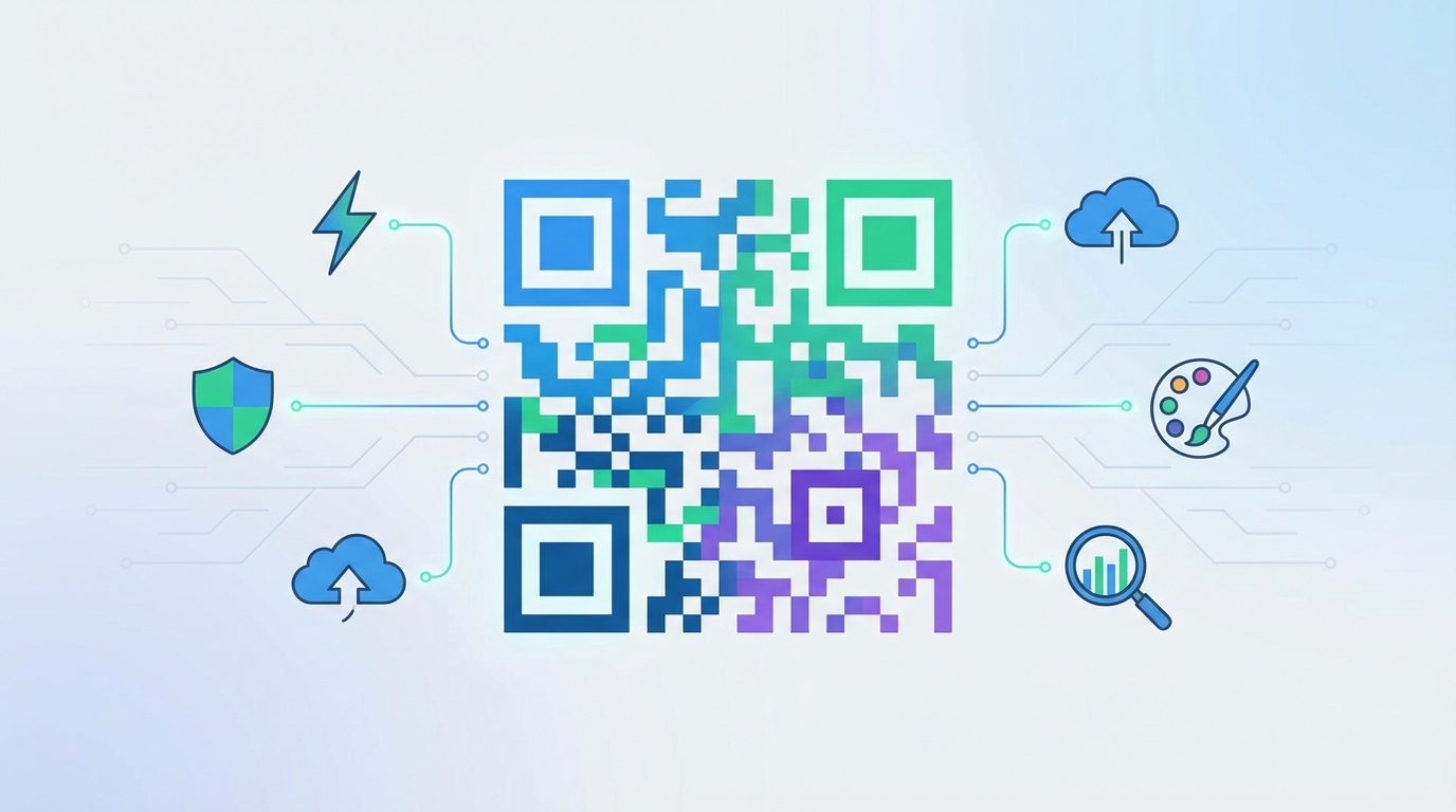 Section illustration: Key Features of a High-Performance QR Generator — best qr code generator