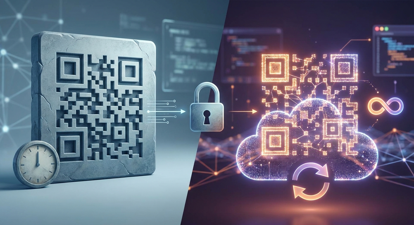 Section illustration: Static vs. Dynamic QR Codes: Which One Truly Never Expires? — best qr code generator that doesn't expire