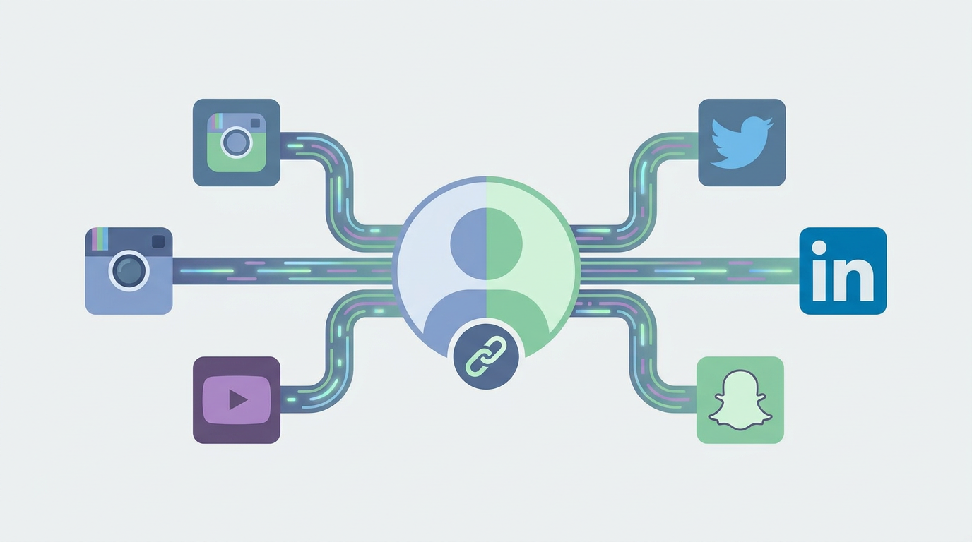 Section illustration: The Strategy Behind a Unified Bio Link: Bridging Social Platforms — bio