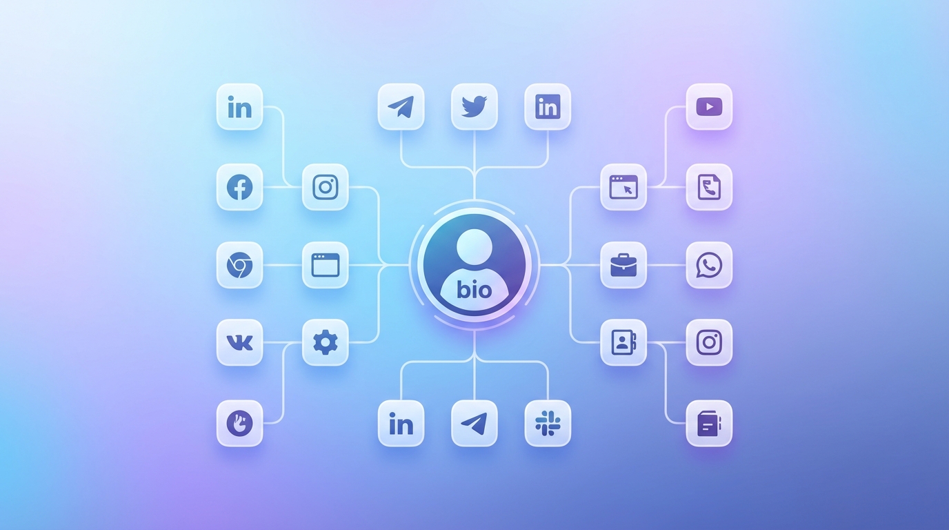 Ilustración de sección: Tabla de contenidos — enlace en la bio