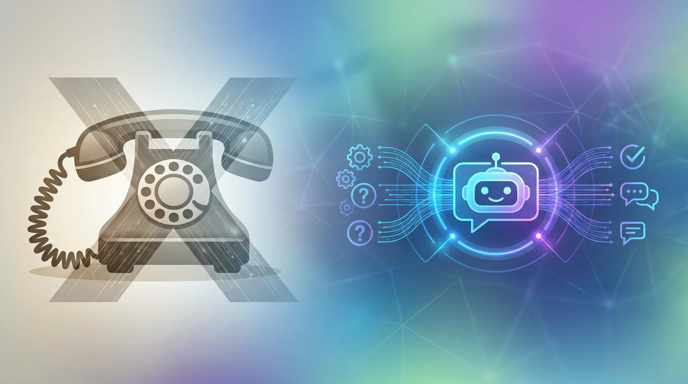 Section illustration: Why Customer Service Numbers are Obsolete β chatbot