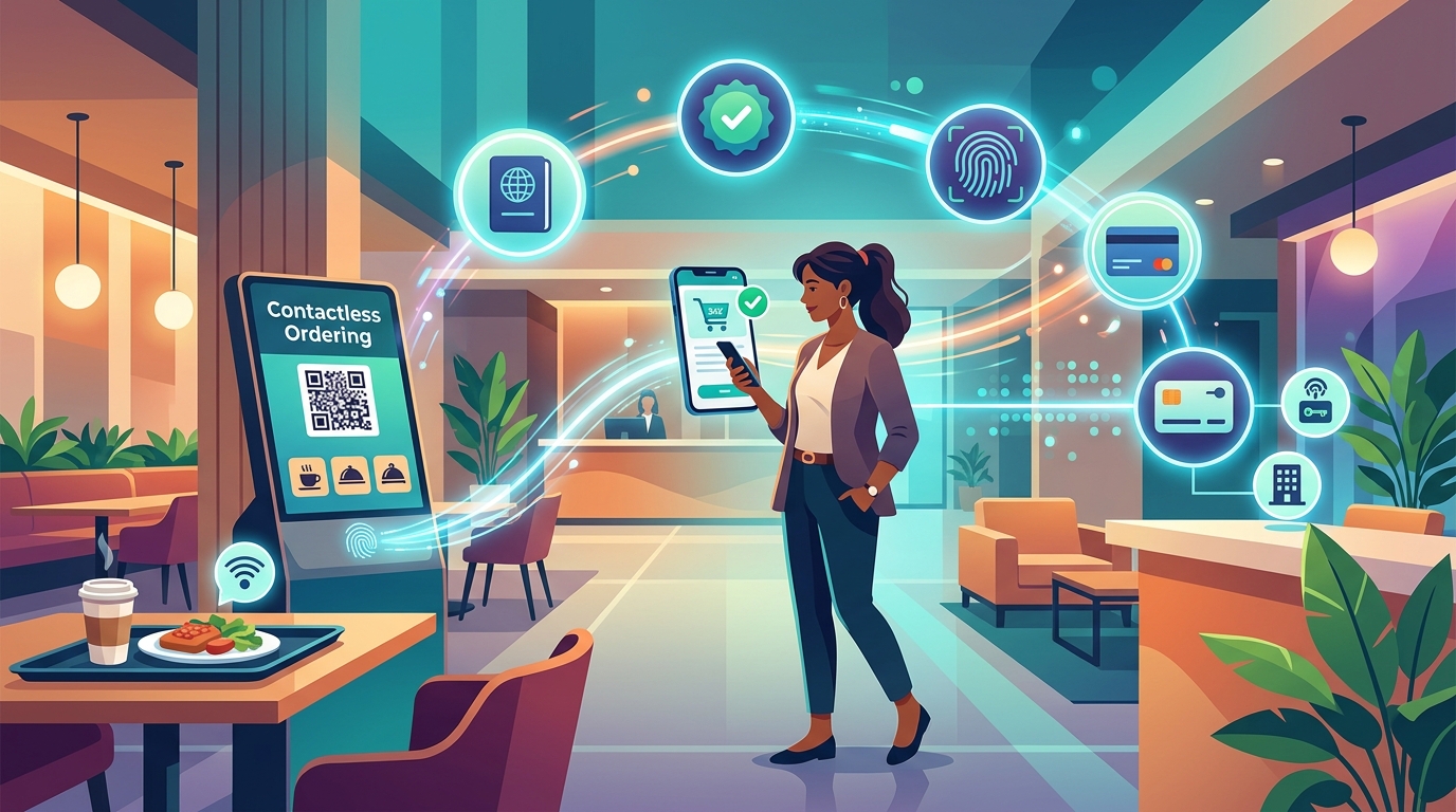 Social media integration for contactless ordering system