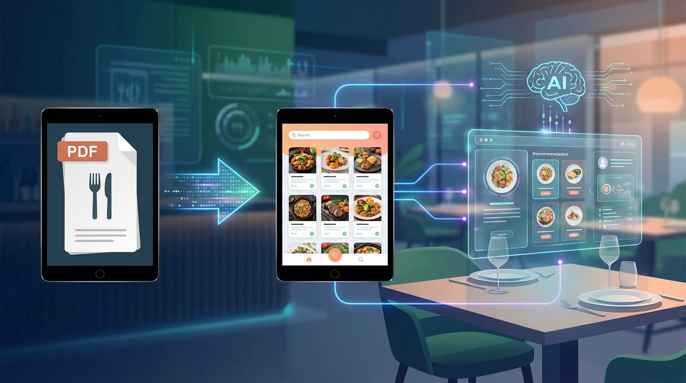 Evolution of digital menu restaurant software