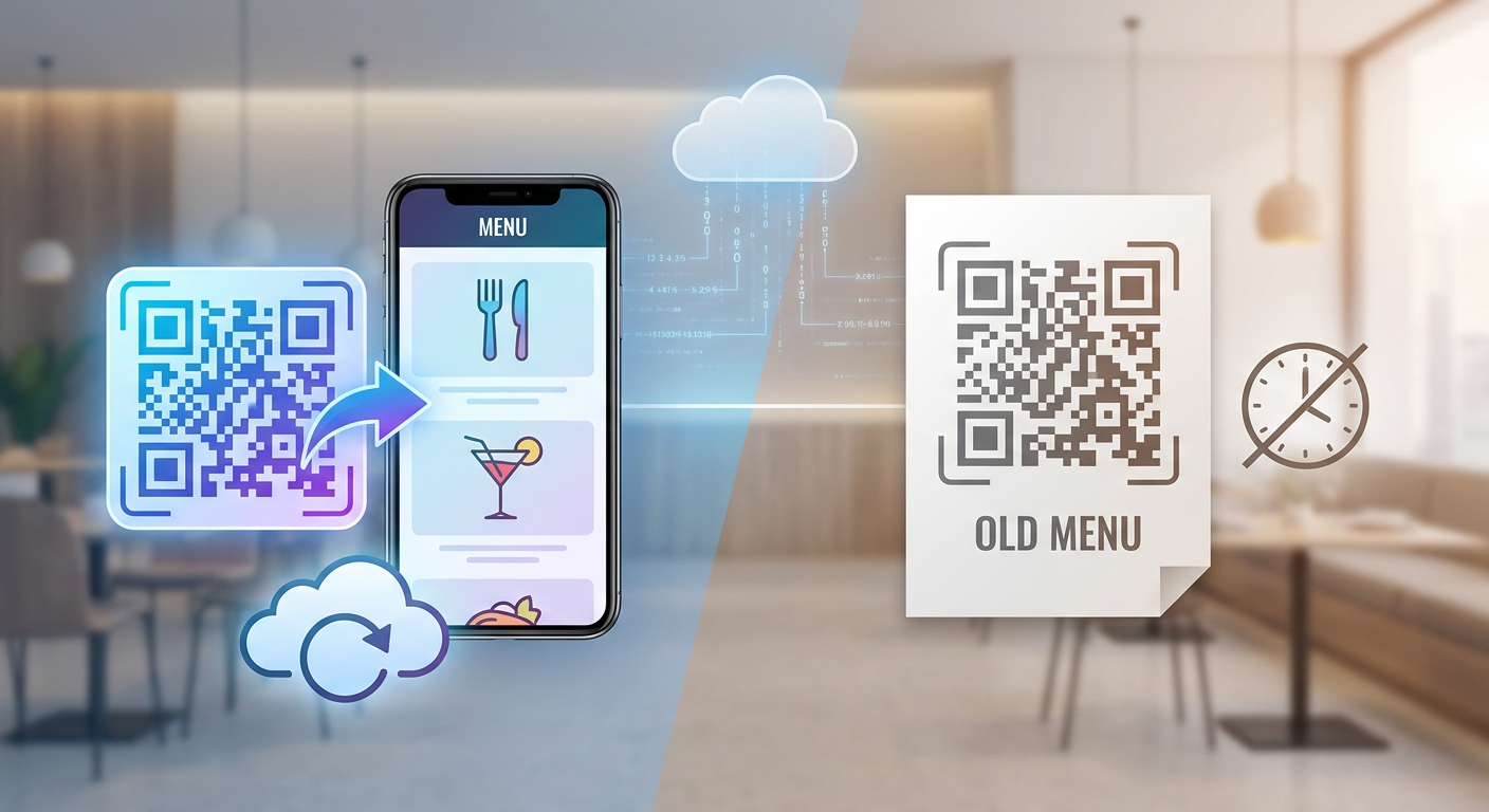 Section illustration: 1. The Foundation: Dynamic QR Code vs Static QR Code for Restaurants — dynamic QR code vs static QR code