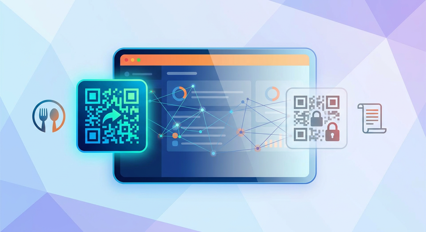 Section illustration: 2. Choosing Your Format: PDF Menu Upload vs Hosted Digital Menu Page — dynamic QR code vs static QR code