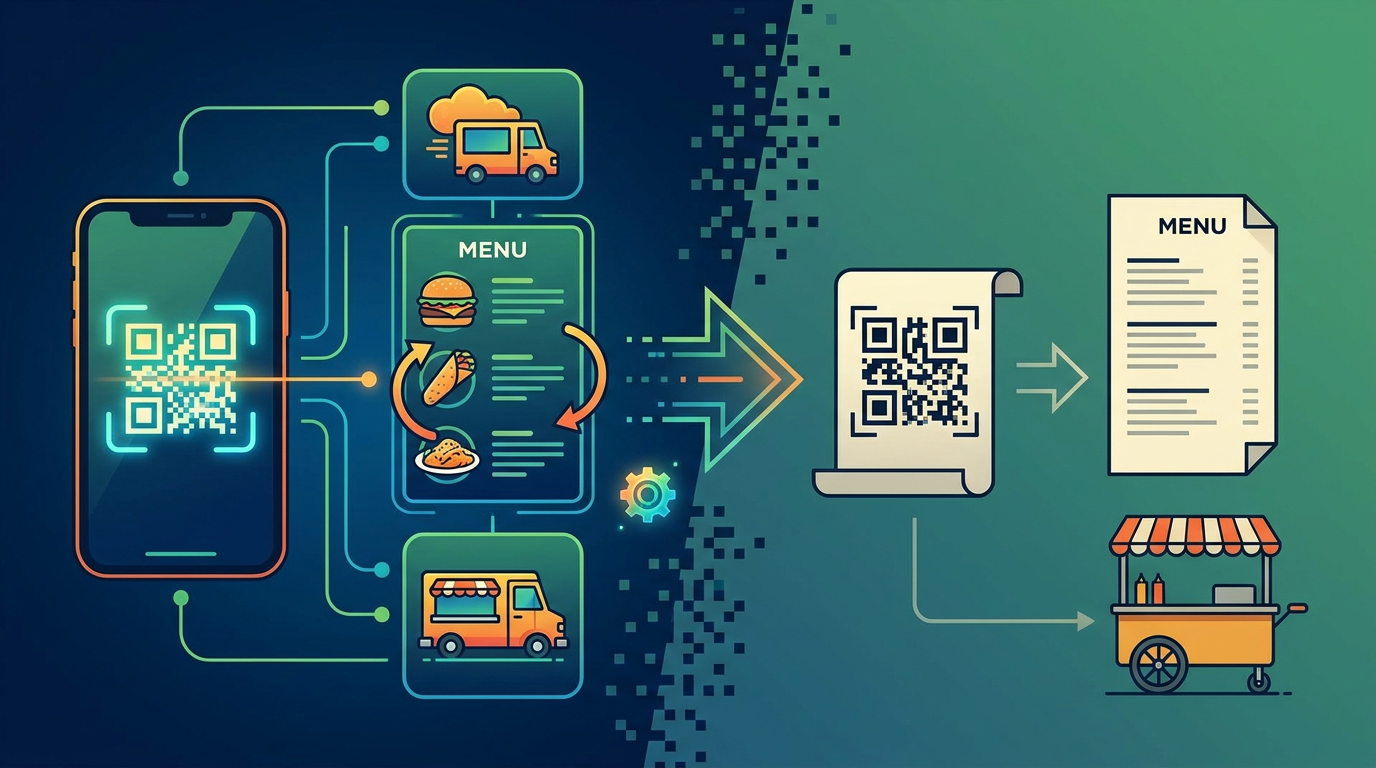 Section illustration: Dynamic QR Code vs Static QR Code (Why Dynamic is Non-Negotiable for Food Trucks with Rotating Men — dynamic QR code vs static QR code (why dynamic is non-negotiable for food trucks with rotating menus)