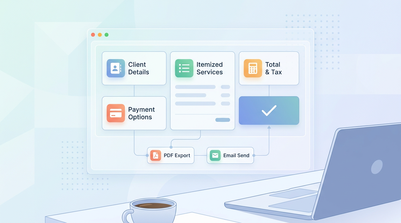 Section illustration: The Anatomy of a Free Invoice Generator for Freelancers — free invoice generator for freelancers