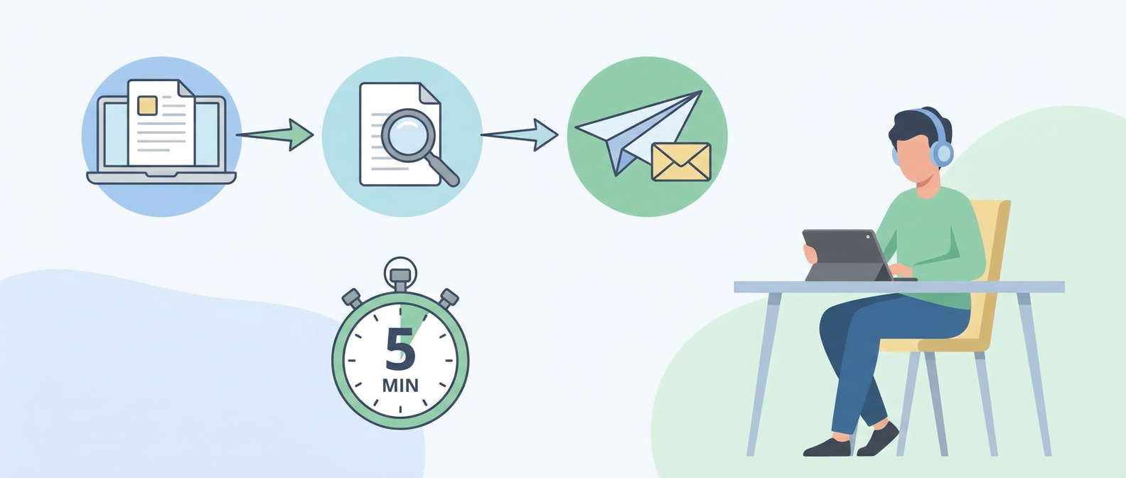 Section illustration: Step-by-Step Guide: Send Your First Invoice in 5 Minutes — free invoice generator for freelancers
