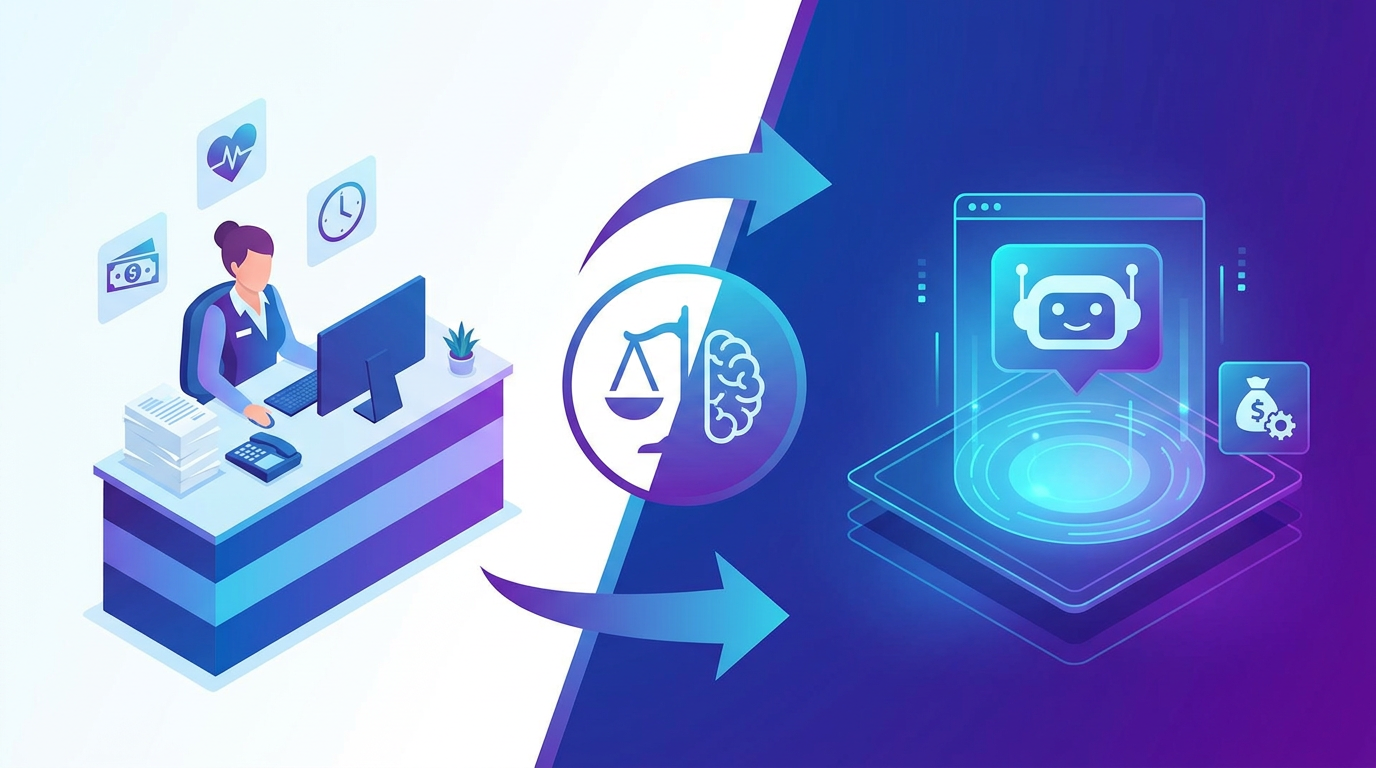 Section illustration: Human Receptionist vs AI Chatbot: Which Is Better?
