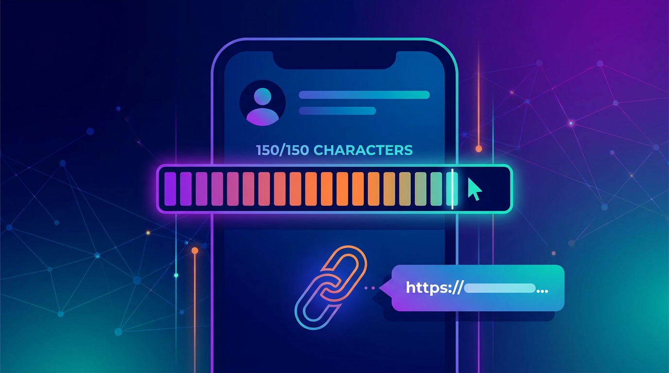 Section illustration: The Instagram Bio Link 150-Character Constraint — Instagram bio link 150-character constraint