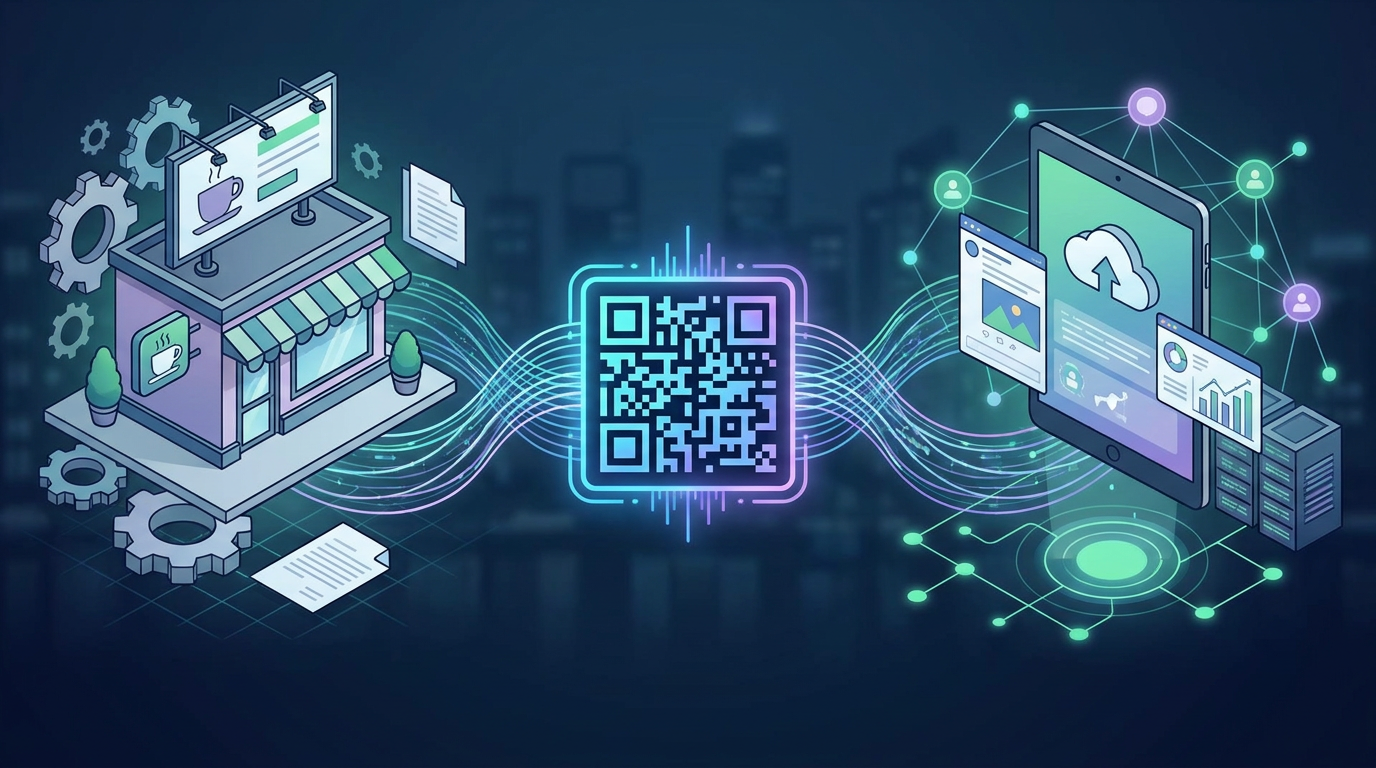 Section illustration: How Dynamic QR Codes Unify Offline and Digital Marketing — link