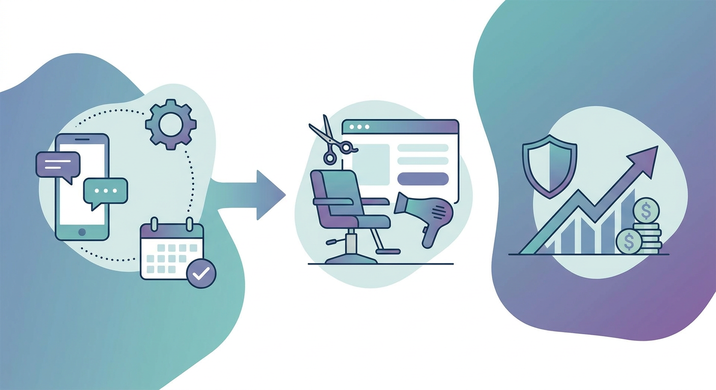 Section illustration: How Does No-Show Rate Reduction (SMS/WhatsApp Reminder Automation) Work to Protect Salon Revenue? — no-show rate reduction (SMS/WhatsApp reminder automation)