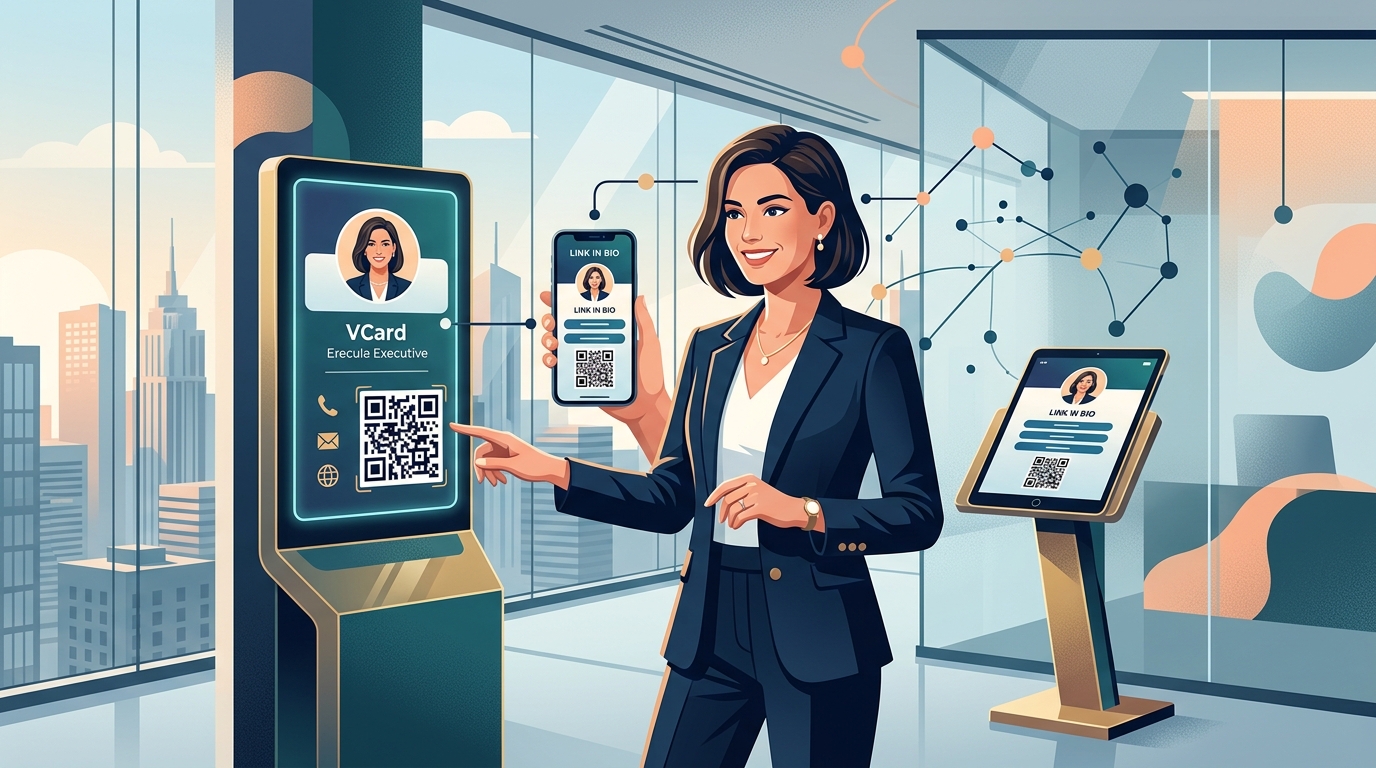 Integración del enlace en biografía para marcas ejecutivas