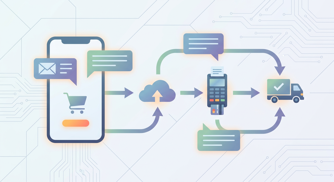 Section illustration: Designing the Conversational Order Flow — WhatsApp Business API